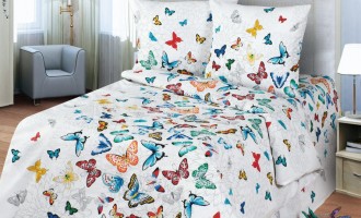 Детское постельное белье Бабочки - перкаль