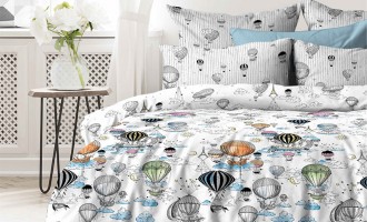 Детское постельное белье Аэростат - поплин