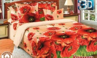 Постельное белье Тиротекс бязь Кармен красная