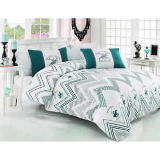 Постельное бельё Beverly Hills Polo Club ранфорс 025 Green