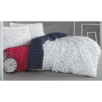 Постельное бельё Clasy (Турция) Neon ранфорс евро Горошек