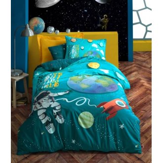 Дитяча постільна білизна Cotton Box ранфорс Little Astronaut