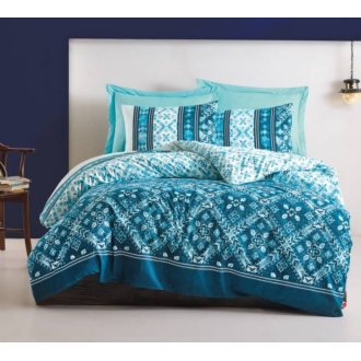Постельное белье Cotton Box ранфорс Dante Petrol семейное Постельное белье Cotton Box ранфорс Dante Petrol семейное