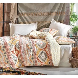 Постельное бельё Cotton Box ранфорс Ethnic Jamila евро