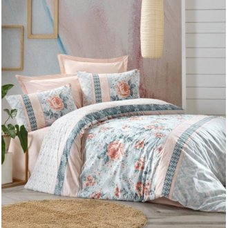 Постельное бельё Cotton Box ранфорс Lilly Pembe евро