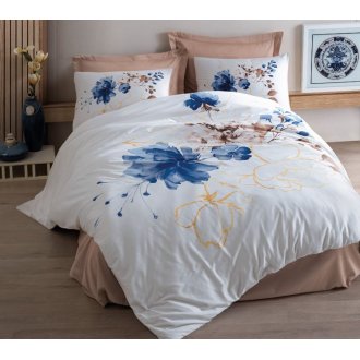 Постельное бельё Cotton Box (Турция) сатин Carmine Bej евро