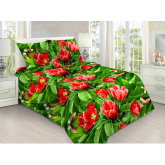 Подростковое постельное белье Тюльпаны 3д