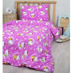 Детское постельное белье Lotus ранфорс Premium B&G Young Hello Kitty Star V1 розовое
