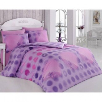 Евро комплект постельного белья «Raks Lila»