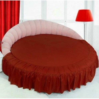 Постельное белье круглое Wine 200 с юбкой Постельное белье круглое Wine 200 с юбкой