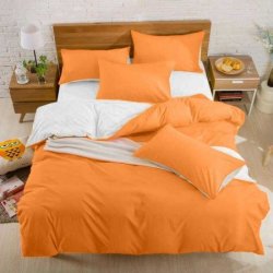 Подростковое постельное белье Almira Mix Premium Saten Oranj-White
