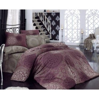 Постельное белье евро «Sema Eflatun»