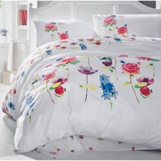 Комплект постельного белья Cotton Box ранфорс Spring Fusya евро