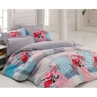 Постельное белье Cotton Box евро Rita Pembe ранфорс