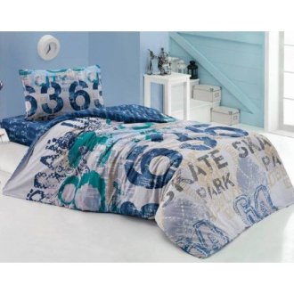 Подростковое постельное бельё Cotton Box ранфорс Urban Lacivert