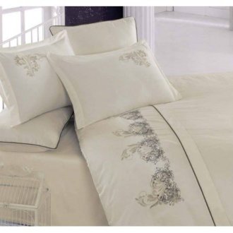 Евро комплект постельного белья Cotton Box Smart Ecru Евро комплект постельного белья Cotton Box Smart Ecru