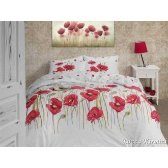 Постільна білизна First Choice (Туреччина) ранфорс Bozca Kirmizi маки Постільна білизна First Choice (Туреччина) ранфорс Bozca Kirmizi маки