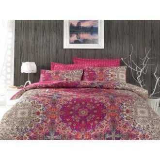 Постельное бельё Cotton Box (Турция) сатин Tugba Fusya евро