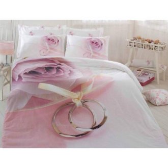 Постельное бельё Cotton Box Kornelya Lila ранфорс евро