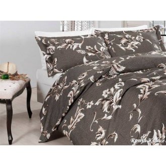 Постельное бельё First Choice сатин Ronja Kahve коричневое