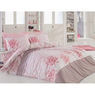 Комплект постельного белья Cotton Box ранфорс Sonya Pudra евро Комплект постельного белья Cotton Box ранфорс Sonya Pudra евро