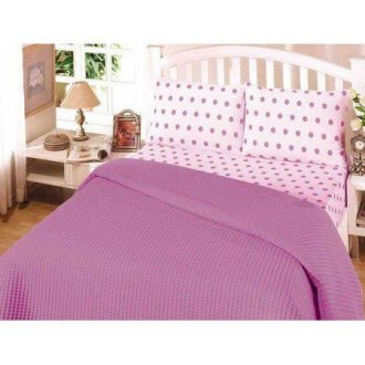 Постельное бельё пике Perlay сиреневое Постельное бельё пике Perlay сиреневое