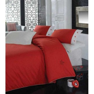 Комплект постельного белья Cotton Box ранфорс евро Plain Kirmizi