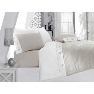 Постельное бельё евро «Fashion Gri»