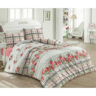 Постельное белье евро «Floral Pembe»