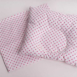 Подушка ортопедична для немовлят "Рожевий горошок"