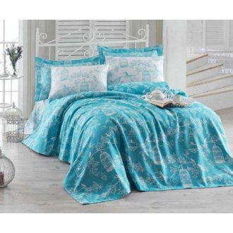 Пике-покрывало 160*235 «Samyely Mint»