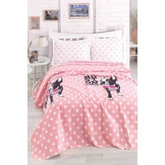 Пике покрывало Eponj Home 200*235 Boston Pembe