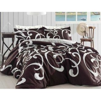 Постельное белье First Choice сатин Ruya Kahve