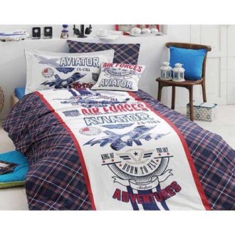 Подростковое постельное белье First Choice ранфорс De Luxe Aviator