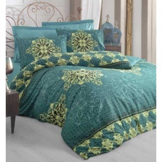 Постельное белье Cotton Box сатин Azura Petrol евро Постельное белье Cotton Box сатин Azura Petrol евро