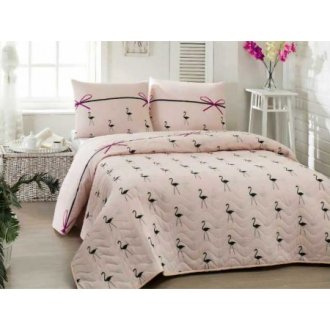 Покрывало с наволочками Eponj Home Flamingo Pudra Покрывало с наволочками Eponj Home Flamingo Pudra