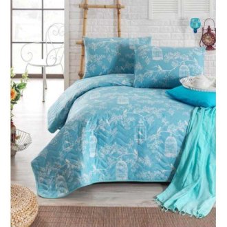 Стеганное покрывало Eponj Home Semyeli Mint