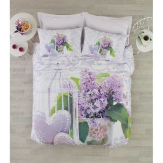 Постельное бельё 3D Cotton Box ранфорс Lily Lila евро