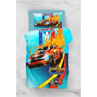 Детское постельное бельё Eponj Home 3D Micro Satin Rattle Mavi-Kirmizi