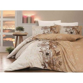 Постельное белье First Choice сатин Pera Kahve