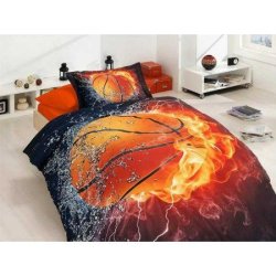 Подростковое постельное бельё 3D First Choice Digital Satin Cotton Basketball