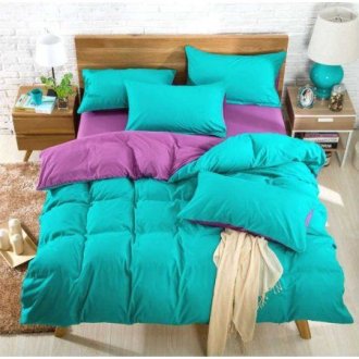 Двухцветный комплект Бирюза с фиолетовым