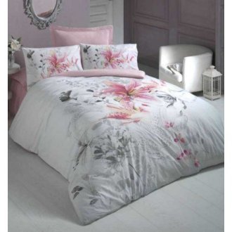 Постельное бельё евро Iris Pembe Постельное бельё евро Iris Pembe