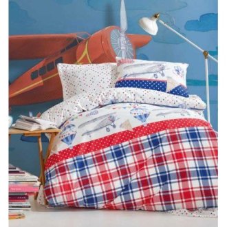 Детское постельное бельё Cotton Box Air Balloon Kirmizi Детское постельное бельё Cotton Box Air Balloon Kirmizi