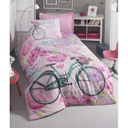 Детское постельное бельё Cotton Box ранфорс Bike Pembe