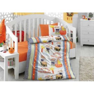 Детское постельное бельё в кроватку Cotton Box Hazine Oranj Детское постельное бельё в кроватку Cotton Box Hazine Oranj