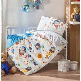 Детское постельное бельё в кроватку Cotton Box Uzay Oyunu Mavi