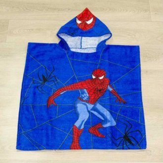 Детское пончо First Choice Spiderman Blue