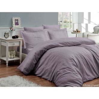 Постельное белье First Choice сатин жаккард евро Athena Leylak Постельное белье First Choice сатин жаккард евро Athena Leylak