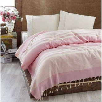 Летнее покрывало пике Eponj Home Buldan Hereke Pembe 200*235